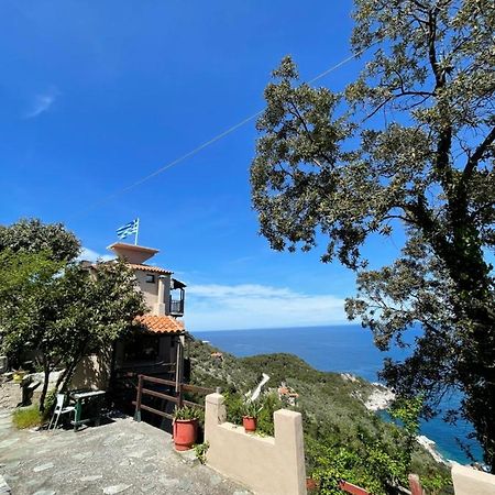 Double Studio Room In Mylopotamos With Beautifull View Tsagkarada Dış mekan fotoğraf