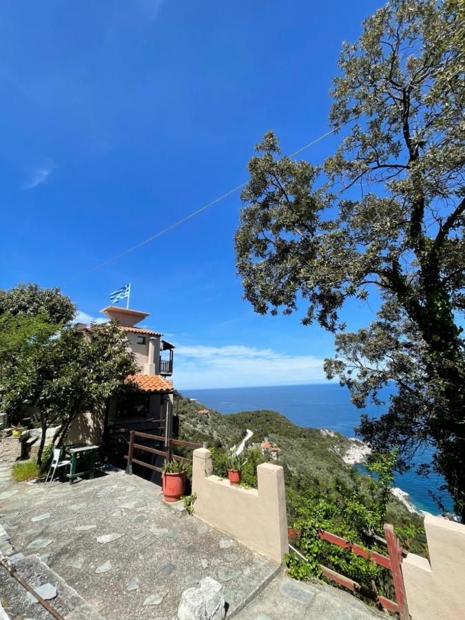 Double Studio Room In Mylopotamos With Beautifull View Tsagkarada Dış mekan fotoğraf