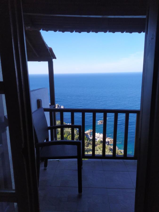 Double Studio Room In Mylopotamos With Beautifull View Tsagkarada Dış mekan fotoğraf