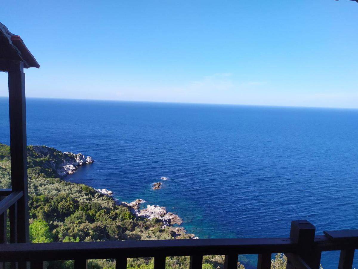 Double Studio Room In Mylopotamos With Beautifull View Tsagkarada Dış mekan fotoğraf